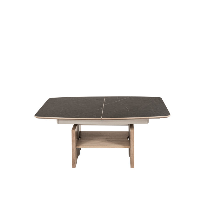 Ebern Designs Jantien Lift Top Extendable Trestle Coffee Table with